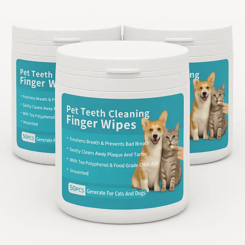 Dentalpaws™ Gentle Wipes for Daily Dental Care - 3 Tubs - Best Selling Dog Products and Pet Essentials Collection Free