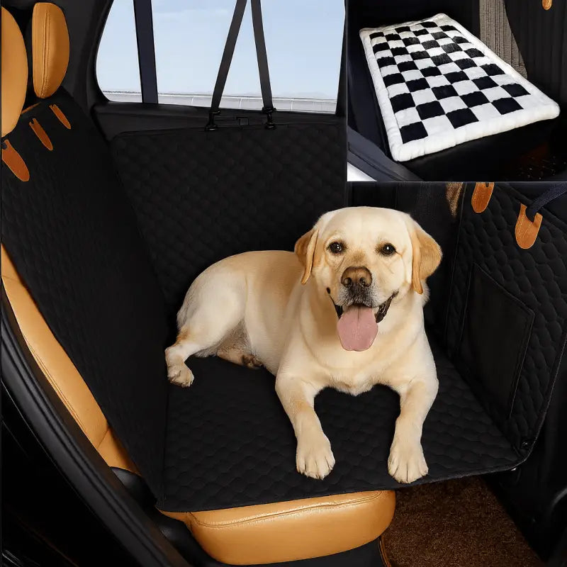 Pawtraveldeck™ Dog Car Seat Extender and Bed - Black Travel Case + White Cover - Products at Hunter’s Doggy Shop Free