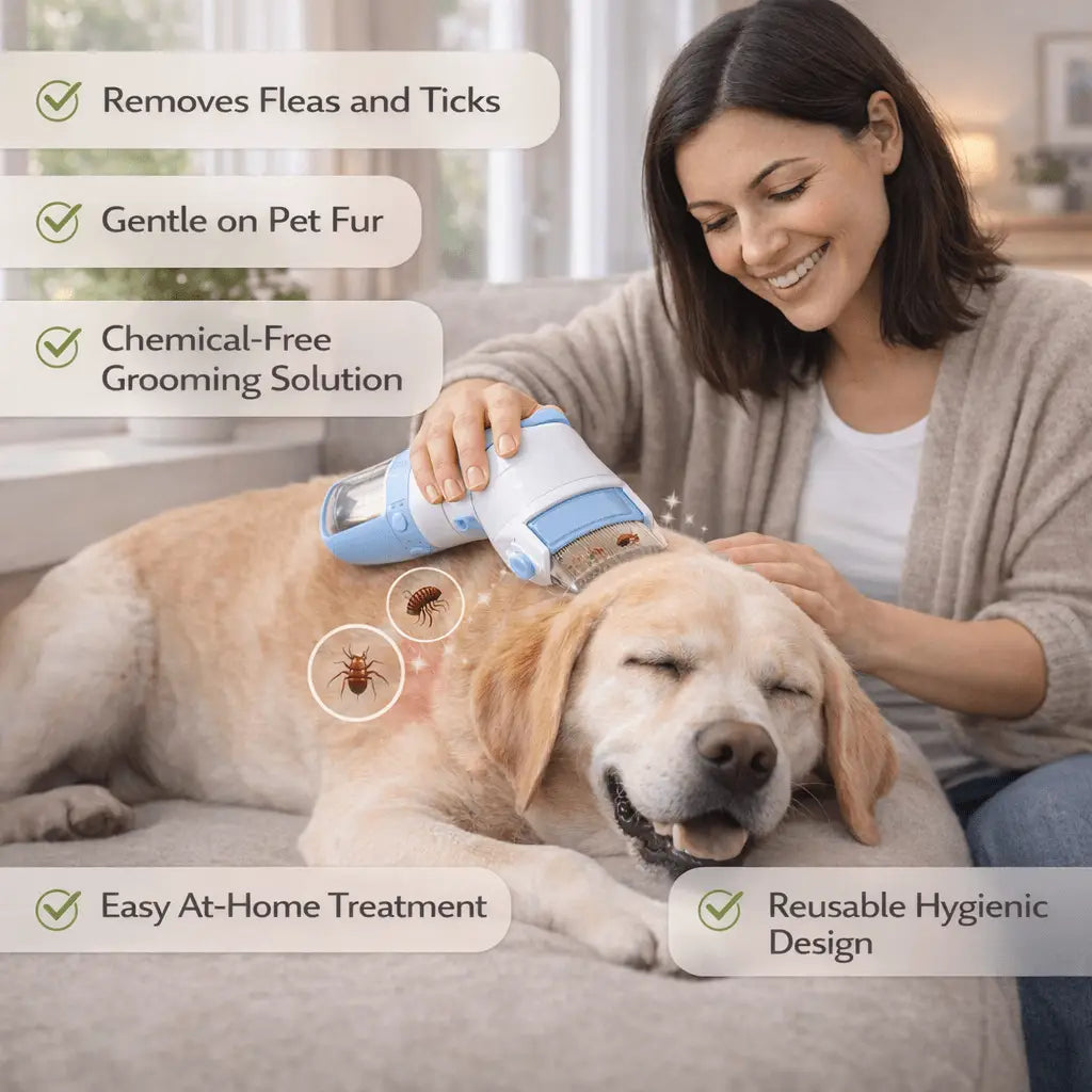 Pestgonepaws™ Electric Flea & Lice Removal Comb for Dogs