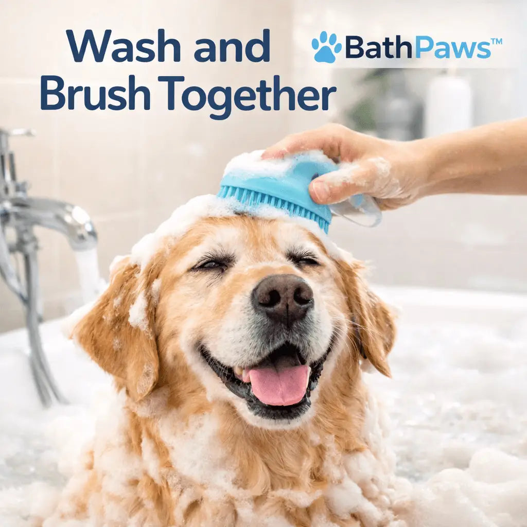 Bathpaws™ Pet Bath & Shampoo Brush for Dogs