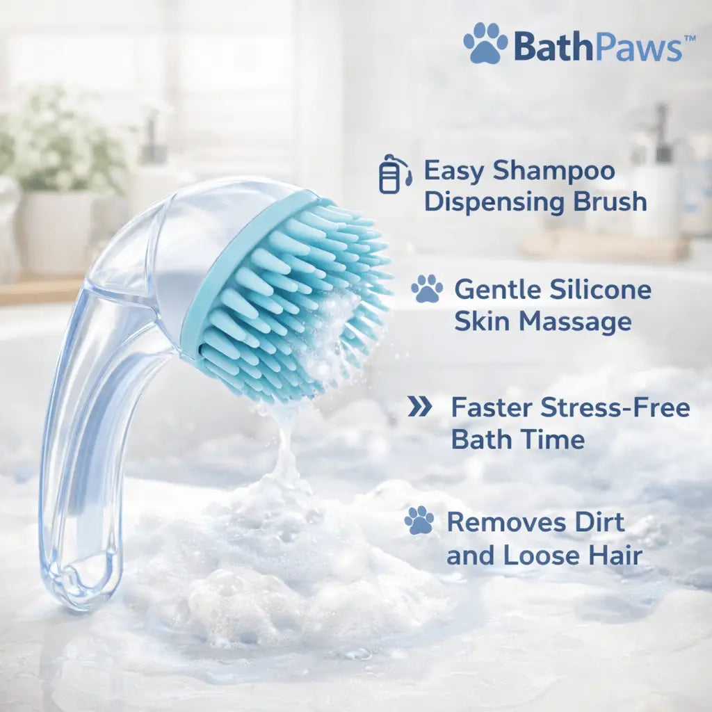 Bathpaws™ Pet Bath & Shampoo Brush for Dogs