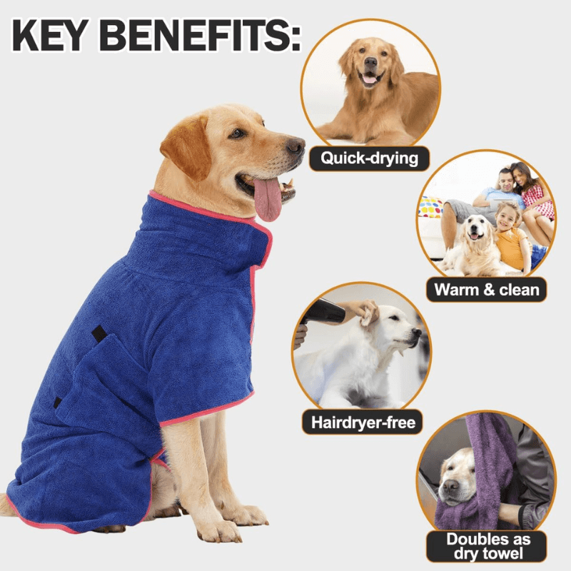 PuppyDry™ Robe – Soft. Absorbent. Cozy