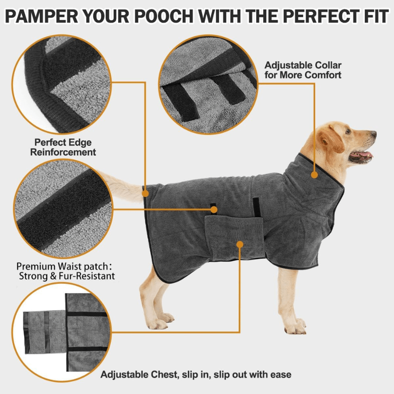 PuppyDry™ Robe – Soft. Absorbent. Cozy