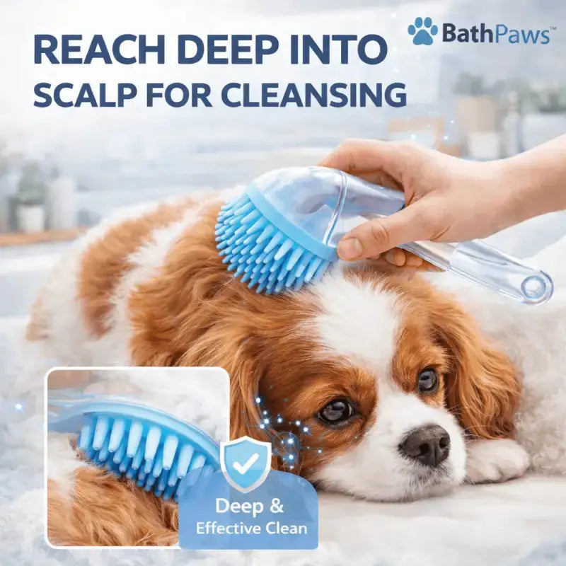 Bathpaws™ Pet Bath & Shampoo Brush for Dogs - Dog Products at Hunter’s Doggy Shop Free Shipping Worldwide