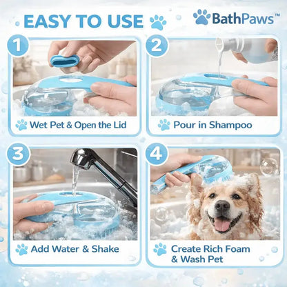 Bathpaws™ Pet Bath & Shampoo Brush for Dogs - Dog Products at Hunter’s Doggy Shop Free Shipping Worldwide