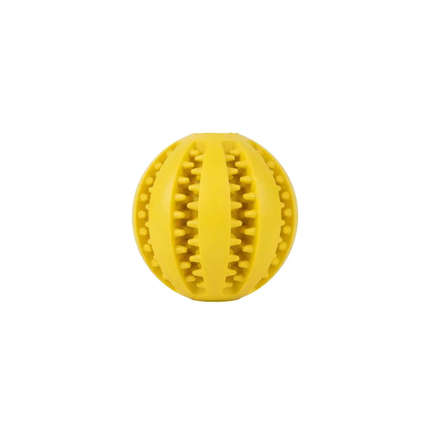 ChewMelo™ yellow treat dispensing dog chew toy
