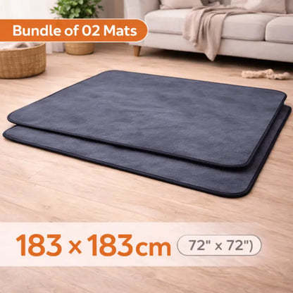Cleanpaws™ Waterproof Pet Protection Mat - 2 Pack / 183 x 183cm - Dog Products at Hunter’s Doggy Shop Free Shipping