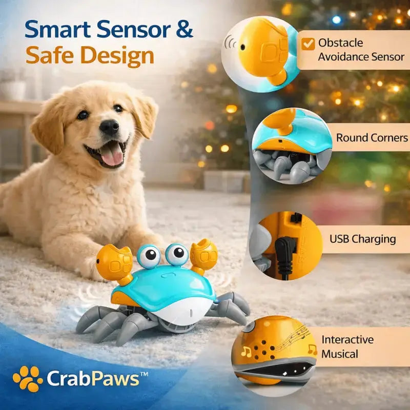 Crabpaws™ Interactive Moving Toy for Dogs - Dog Products at Hunter’s Doggy Shop Free Shipping Worldwide