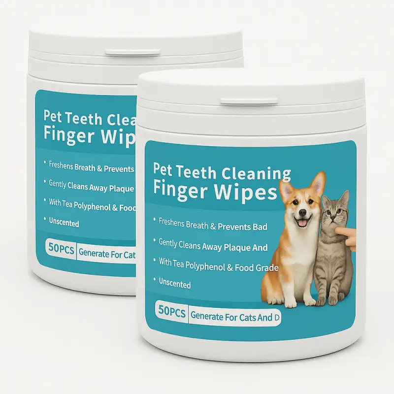Dentalpaws™ Gentle Wipes for Daily Dental Care - 2 Tubs - Best Selling Dog Products and Pet Essentials Collection Free