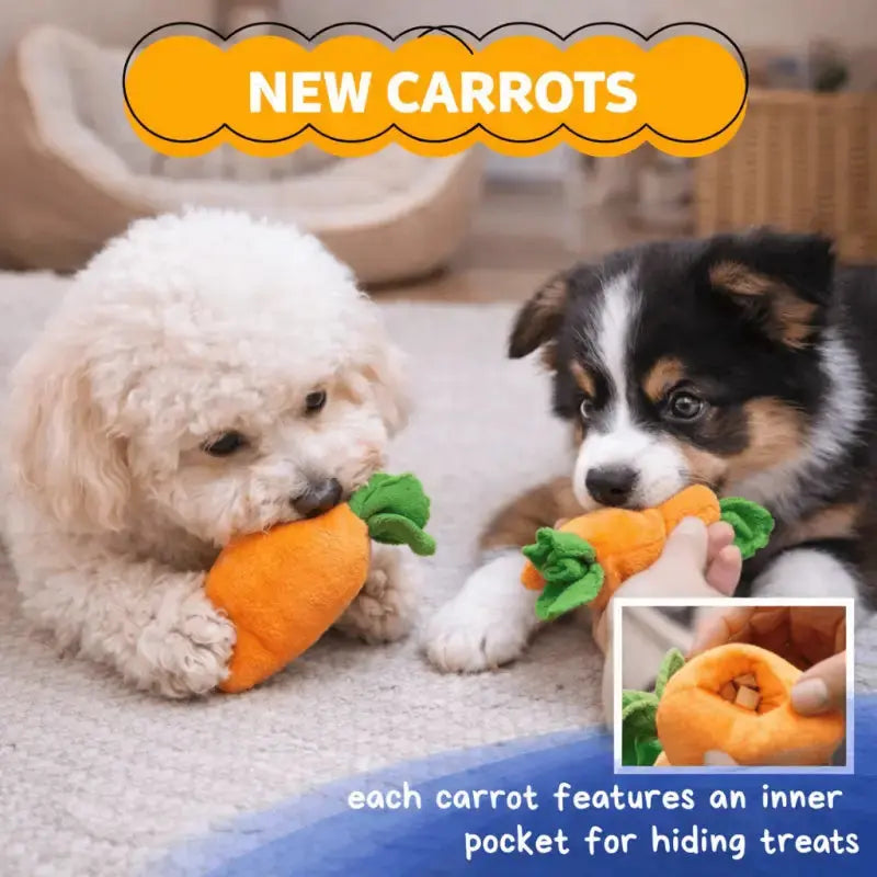 Foragepaws™ Carrot Foraging Toy for Dogs - Dog Products at Hunter’s Doggy Shop Free Shipping Worldwide