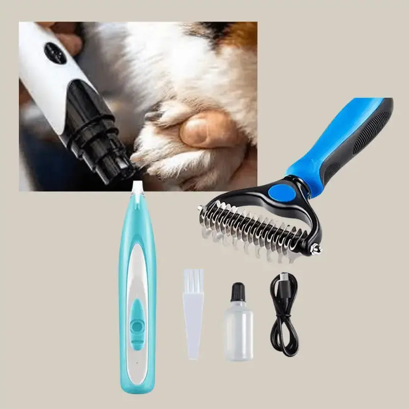 Groom & Glow Bundle - Blue - Dog Products at Hunter’s Doggy Shop Free Shipping Worldwide