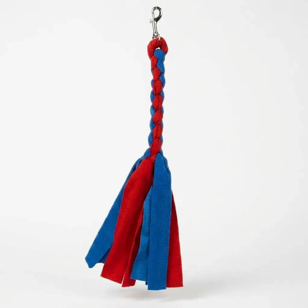 ChaseFlick™ flirt pole braided rope lure in Patriot Blue