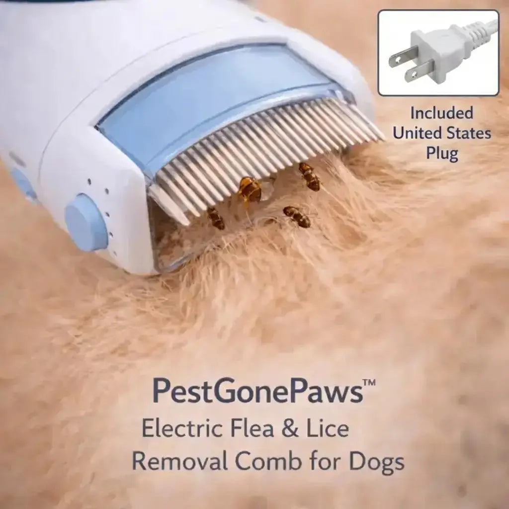 PestGonePaws™ Electric Flea & Lice Removal Comb for Dogs Hunter's Doggy Shop