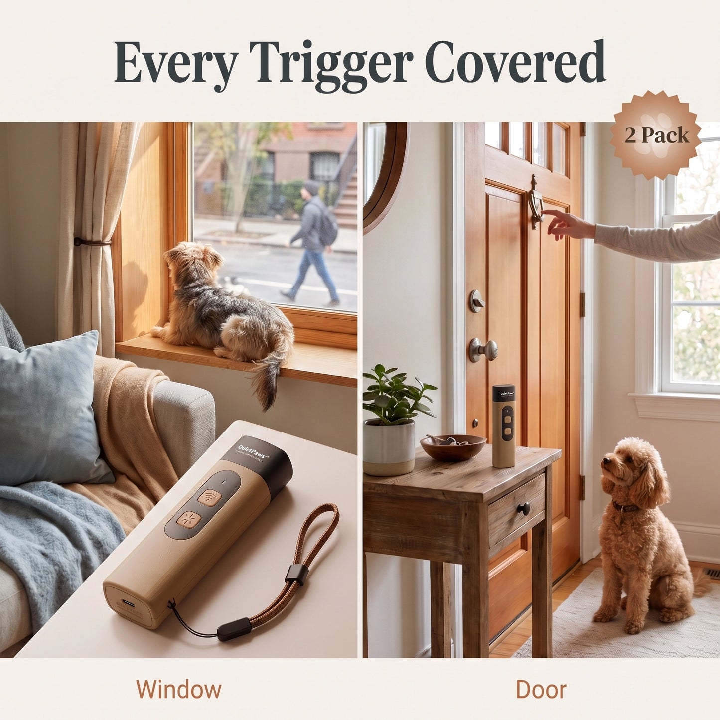 QuietPaws™ Gentle Bark Control - 2 Pack one for the car one for home