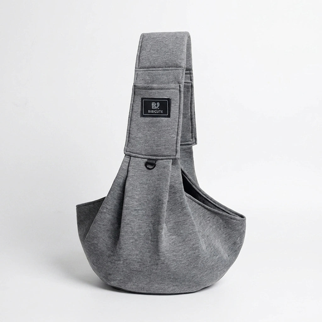 CarryPaws dog sling carrier in Dark Grey, 1 pack, product photo on a white background