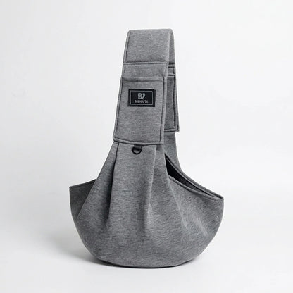 CarryPaws dog sling carrier in Dark Grey, 1 pack, product photo on a white background