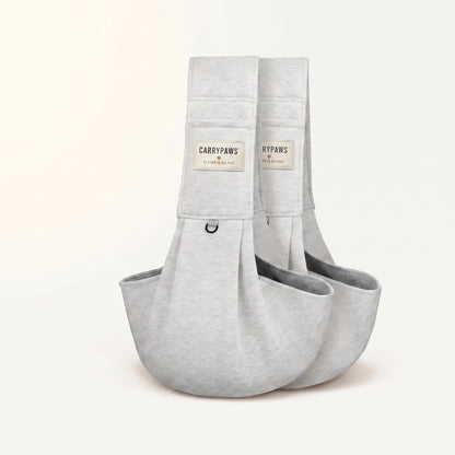 Light grey CarryPaws dog sling carrier, two pack