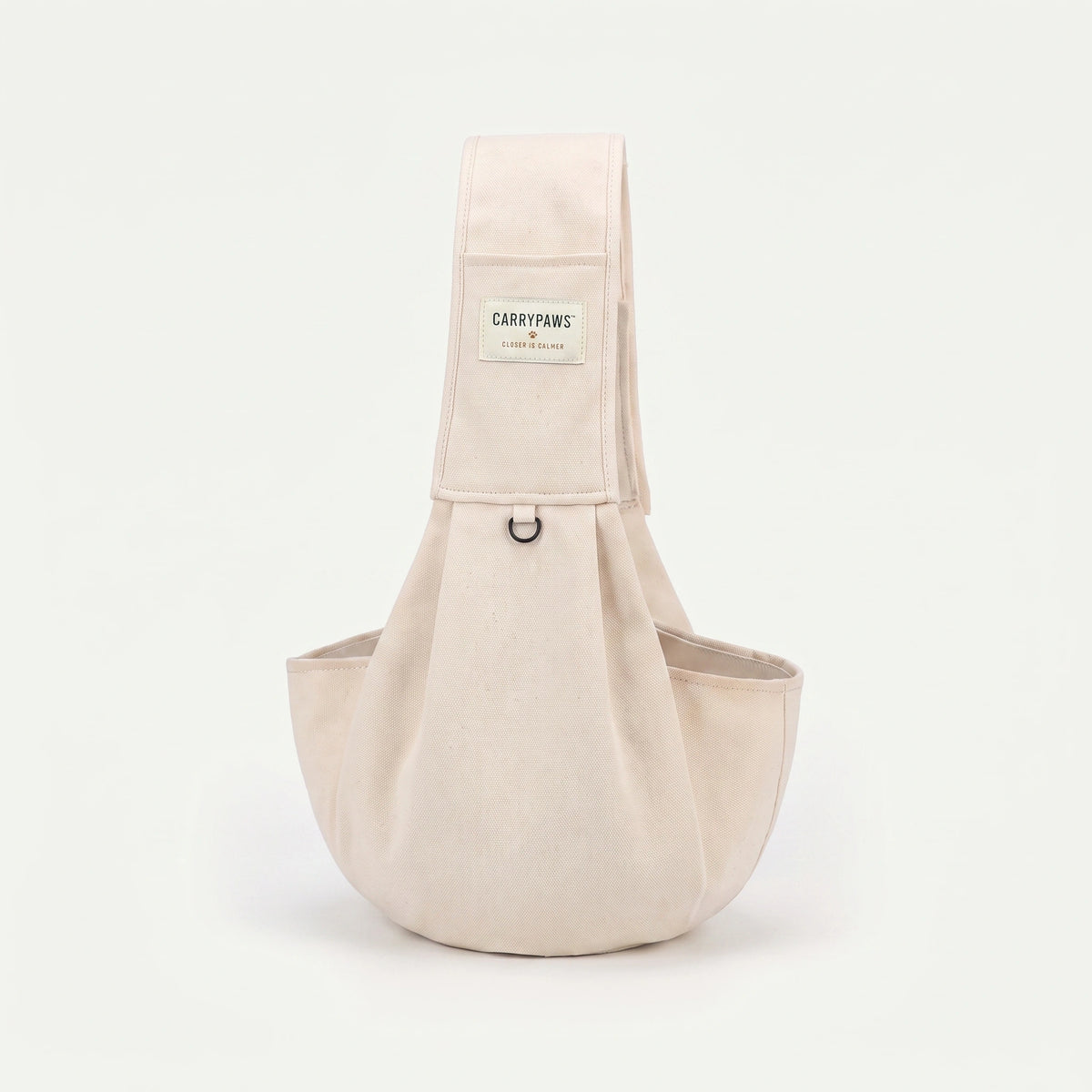 Beige CarryPaws dog sling carrier, single pack