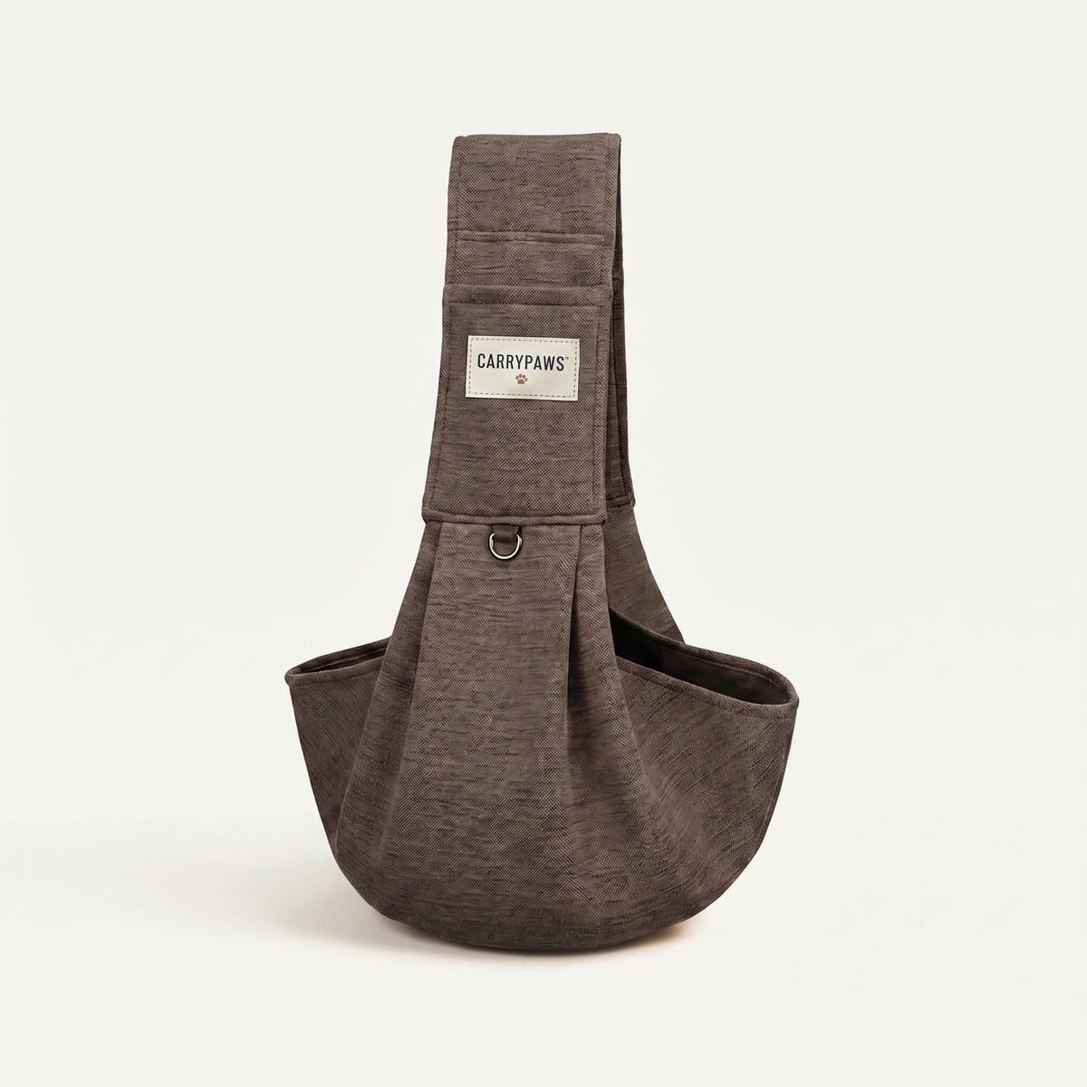 Coffee brown CarryPaws dog sling carrier, single pack