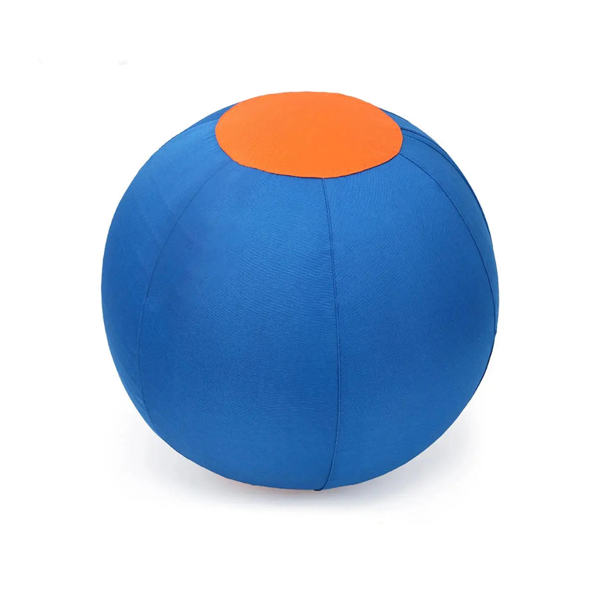 MusterBall™ herding ball blue and orange flat lay product shot