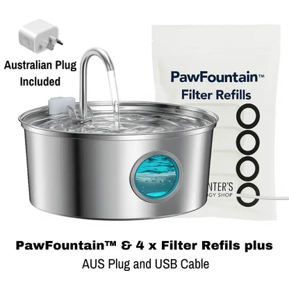 Pawfountain™ Hygienic Hydration for Dogs - Fountain + 5 Filters - Best Selling Dog Products and Pet Essentials