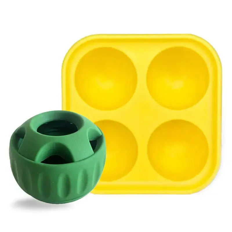 Pawsicle™ Freeze Treat Toy for Dogs - 1 Green Ball + Tray - Dog Products at Hunter’s Doggy Shop Free Shipping Worldwide