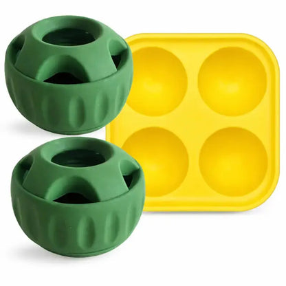 Pawsicle™ Freeze Treat Toy for Dogs - 2 Green Balls + 1 Tray - Dog Products at Hunter’s Doggy Shop Free Shipping