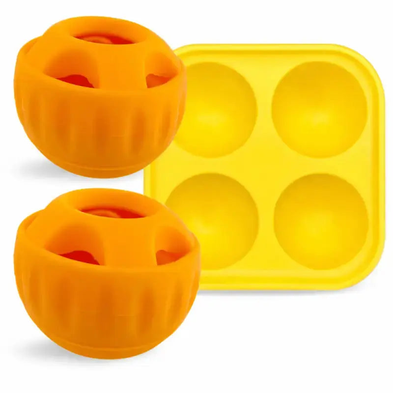 Pawsicle™ Freeze Treat Toy for Dogs - 2 Orange Balls + 1 Tray - Dog Products at Hunter’s Doggy Shop Free Shipping