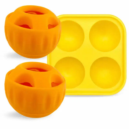 Pawsicle™ Freeze Treat Toy for Dogs - 2 Orange Balls + 1 Tray - Dog Products at Hunter’s Doggy Shop Free Shipping