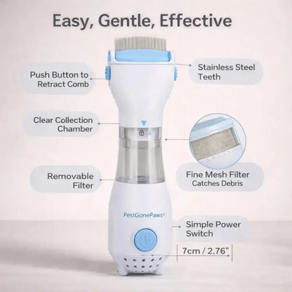 Pestgonepaws™ Electric Flea & Lice Removal Comb for Dogs - Dog Products at Hunter’s Doggy Shop Free Shipping Worldwide