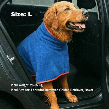Puppydry™ Robe Comfy. Dry. Clean - Blue / l (25-35 Kg) - Best Selling Dog Products and Pet Essentials Collection Free