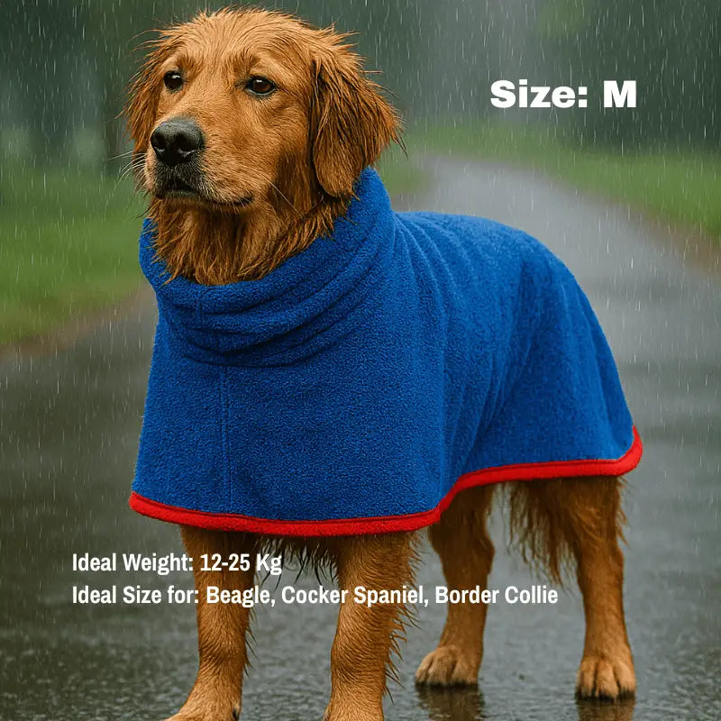 Puppydry™ Robe Comfy. Dry. Clean - Blue / m (12-25 Kg) - Best Selling Dog Products and Pet Essentials Collection Free