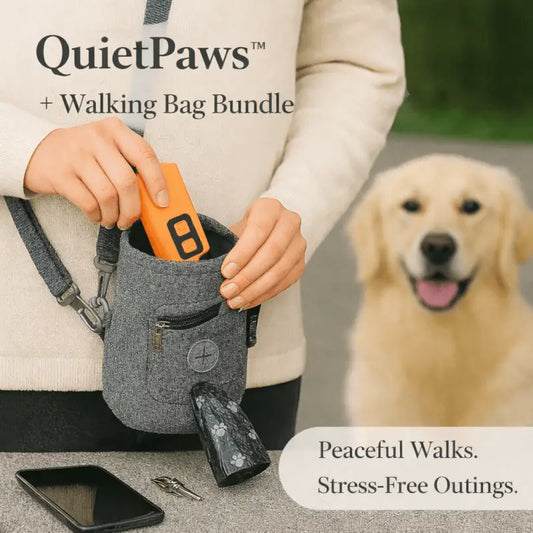 Quietpaws™ + Walking Bag Bundle - Dog Products at Hunter’s Doggy Shop Free Shipping Worldwide