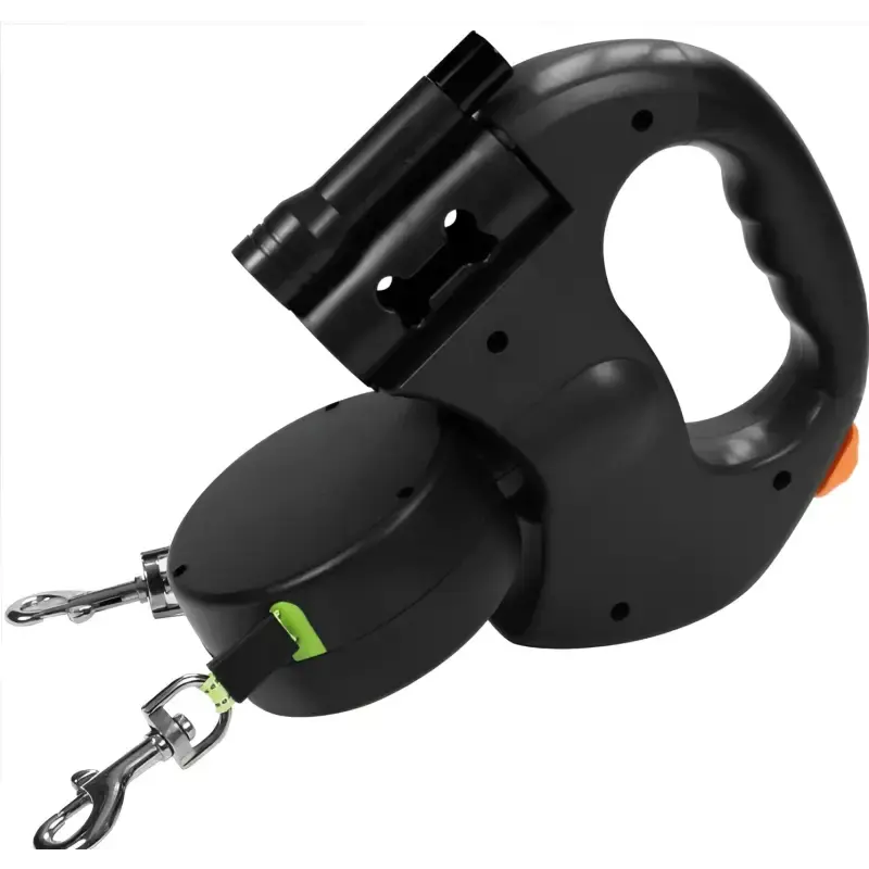 Tanglefreepaws™ Two Dogs. one Solution - Black - Dog Products at Hunter’s Doggy Shop Free Shipping Worldwide