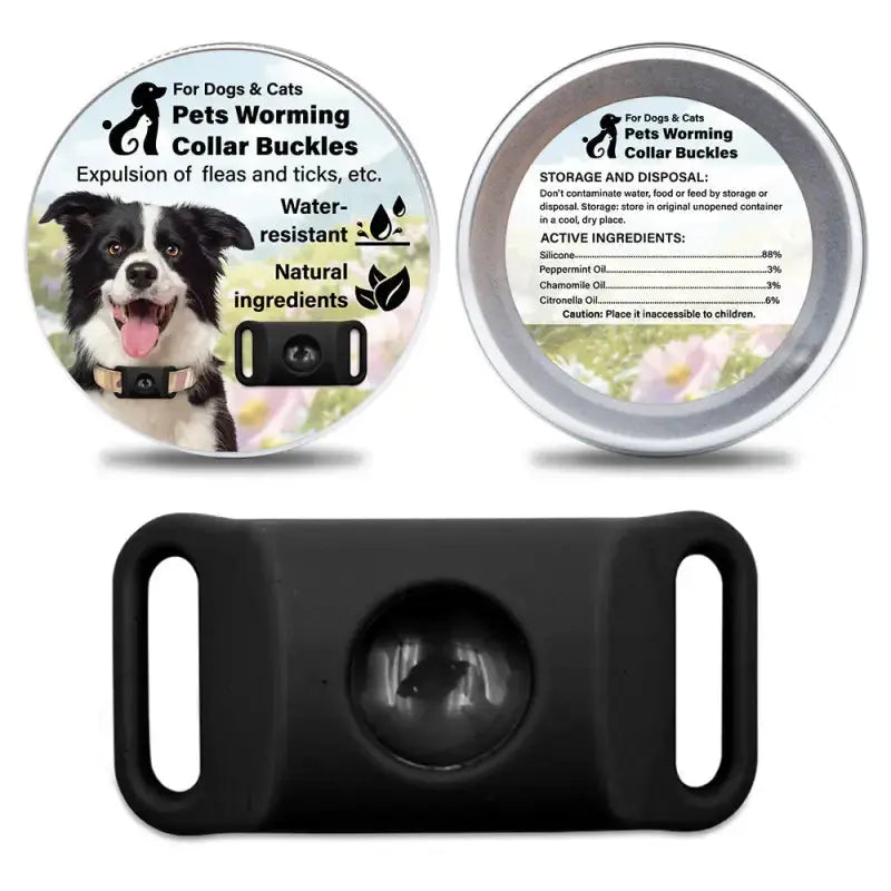 Tickguardpaws™ 30-days Chemical-free Tick & Flea Protection Pendant for Dogs - Black + 1 Capsule - Dog Products