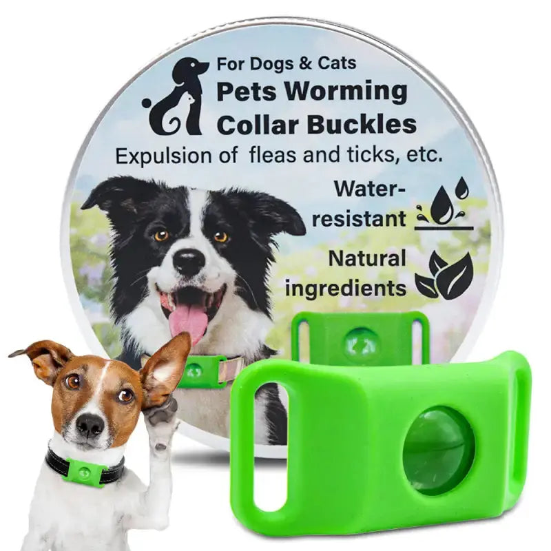 Tickguardpaws™ 30-days Chemical-free Tick & Flea Protection Pendant for Dogs - Green + 1 Capsule - Dog Products