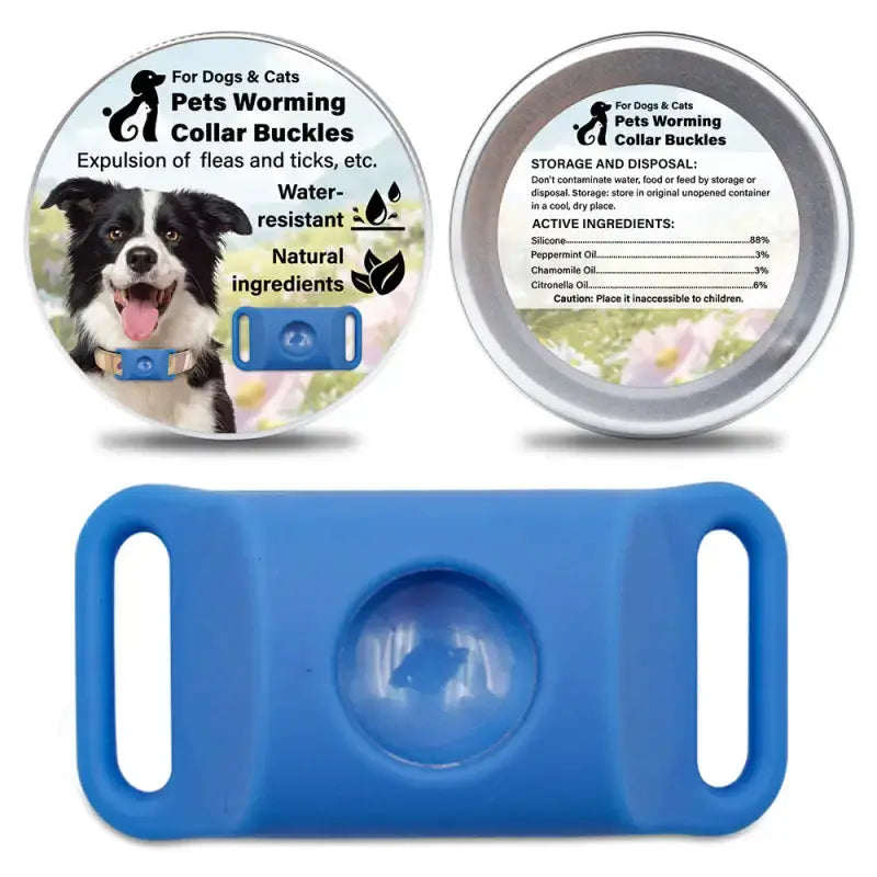 Tickguardpaws™ 30-days Chemical-free Tick & Flea Protection Pendant for Dogs - Blue + 1 Capsule - Dog Products