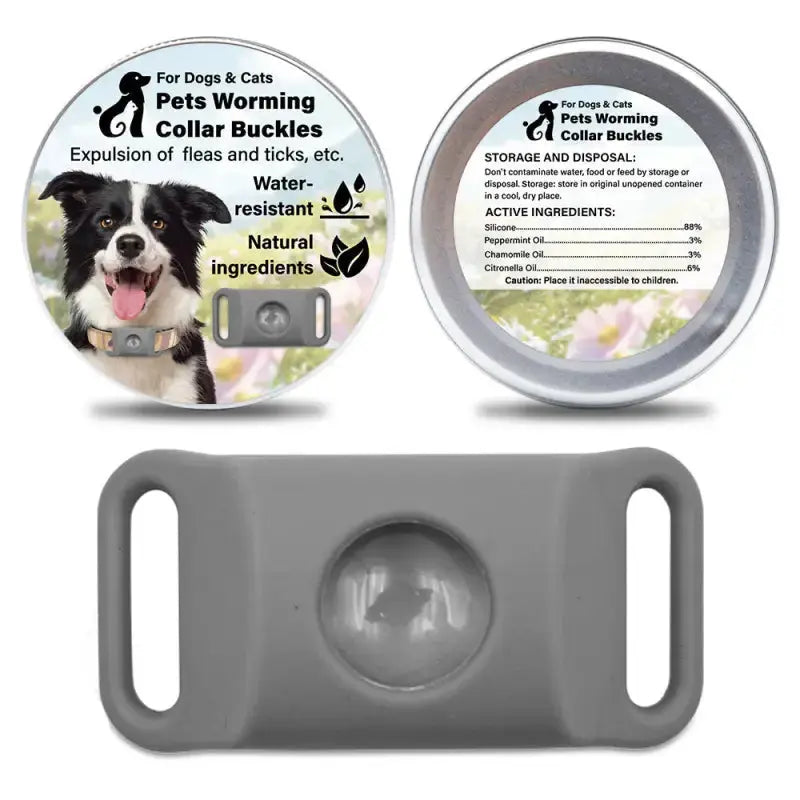 Tickguardpaws™ 30-days Chemical-free Tick & Flea Protection Pendant for Dogs - Grey + 1 Capsule - Dog Products