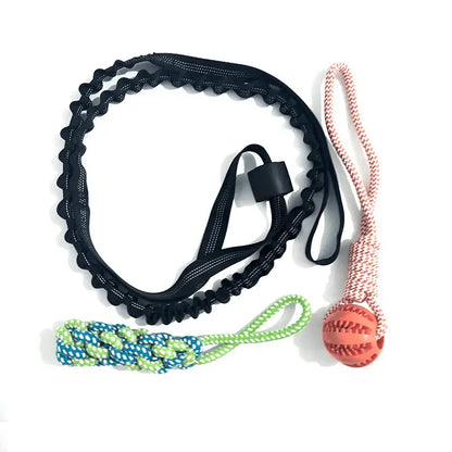 Tugpaws™ Bungee Rope for Dogs - Red - Dog Products at Hunter’s Doggy Shop Free Shipping Worldwide